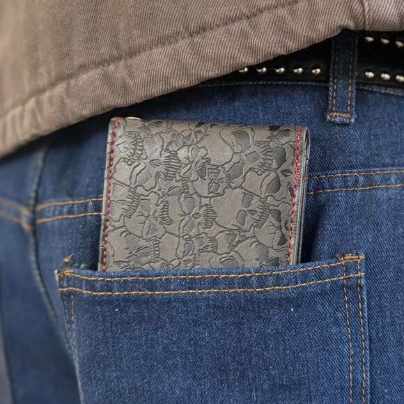 Vintage black and red skull - Picture 4 of 8